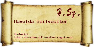 Havelda Szilveszter névjegykártya